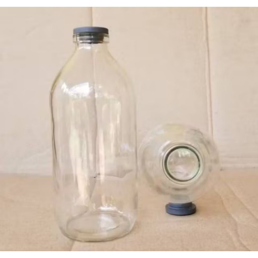 BOTOL KACA 500 ML (2 PCS) FREE PACKING KARDUS