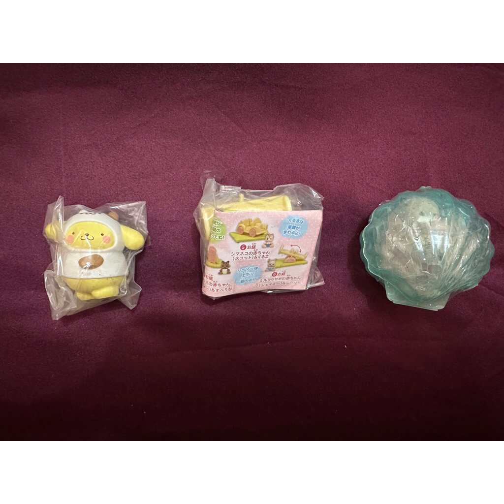 NEW gacha sanrio pompompurin sulipan sylvanian families gashapon gatcha