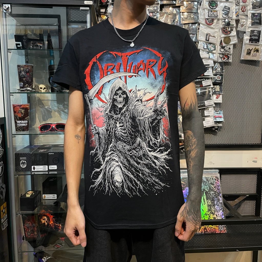 T Shirt Band Official OBITUARY - REAPER TOUR 2024 Original