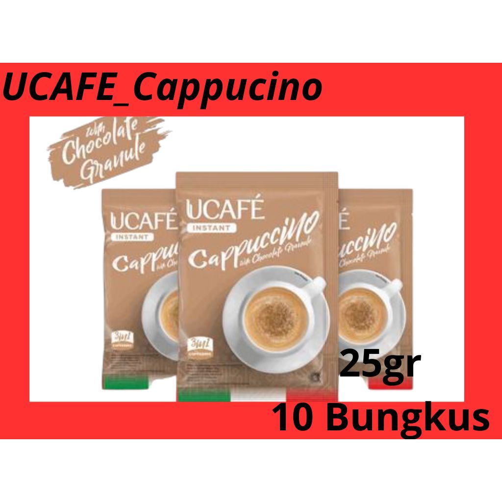 

UCAFE Instant Coffee_Cappucino R10 (10 sachets x 25g) | Kopi Instan