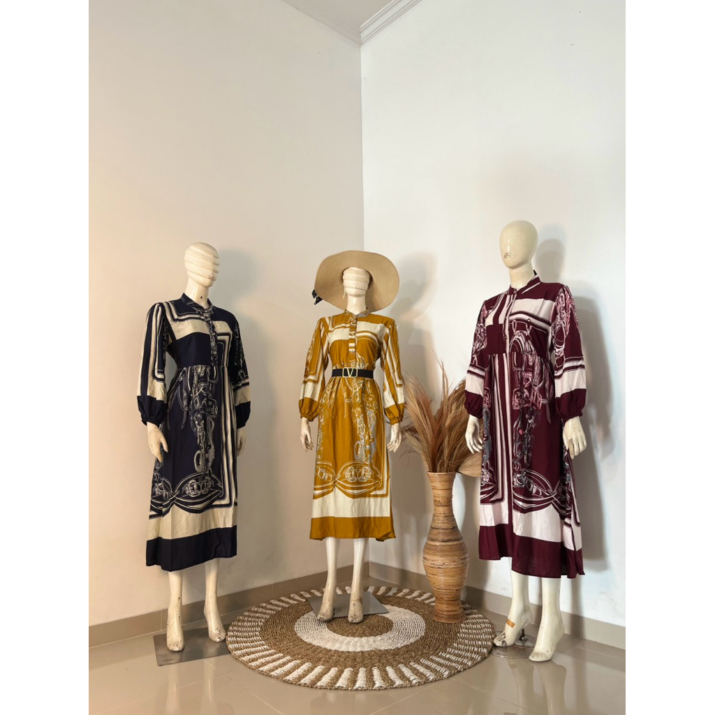 La Tahzan Gamis Midi Dress Rayon Premiumm