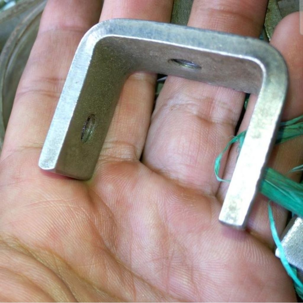 koclamp U stainless steel 304 drat m8 berkwalitas atau klem U ss 304 drat baut 8mm