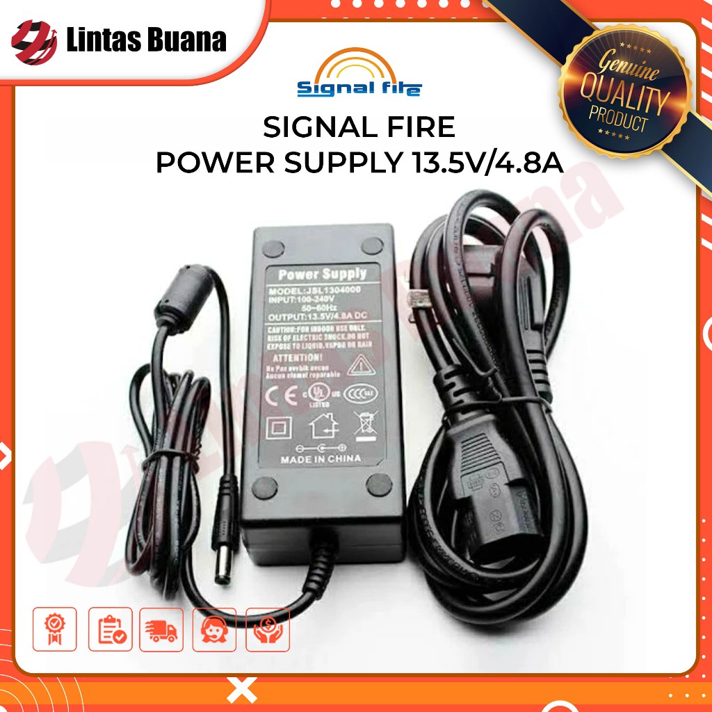 Charger Adaptor Splicer Ai9 13,5V 4,8A Power Supply Adapter 13.5 Volt 4.8 Ampere Signal Fire fiber o