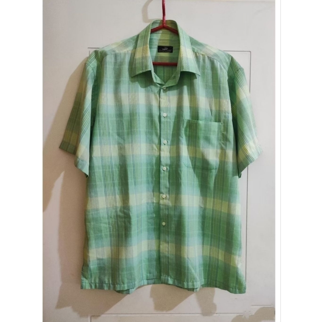 Kemeja Lengan Pendek Pria Crocodile Preloved