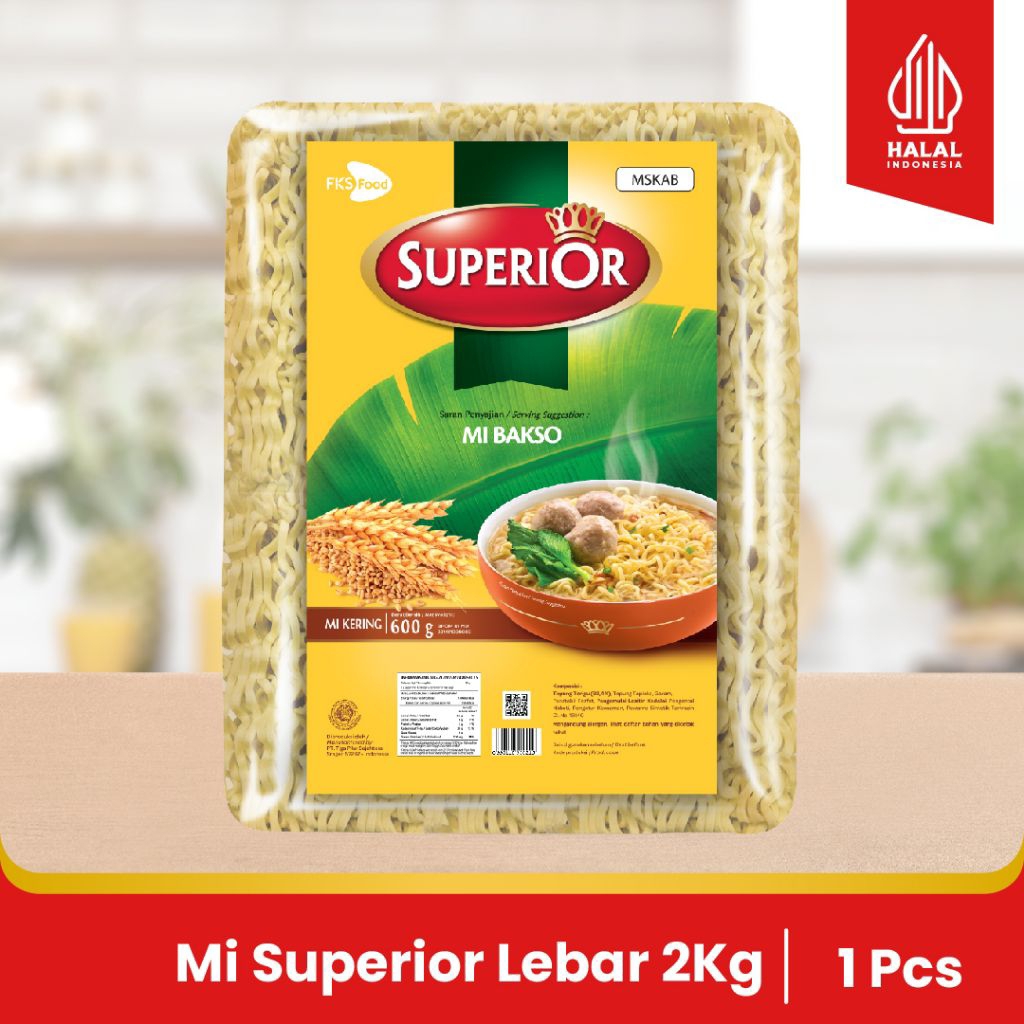 

FKSFOOD||Mie Superior Keriting - Mie Bakso - 1 Karton - 12 Keping - 50gr