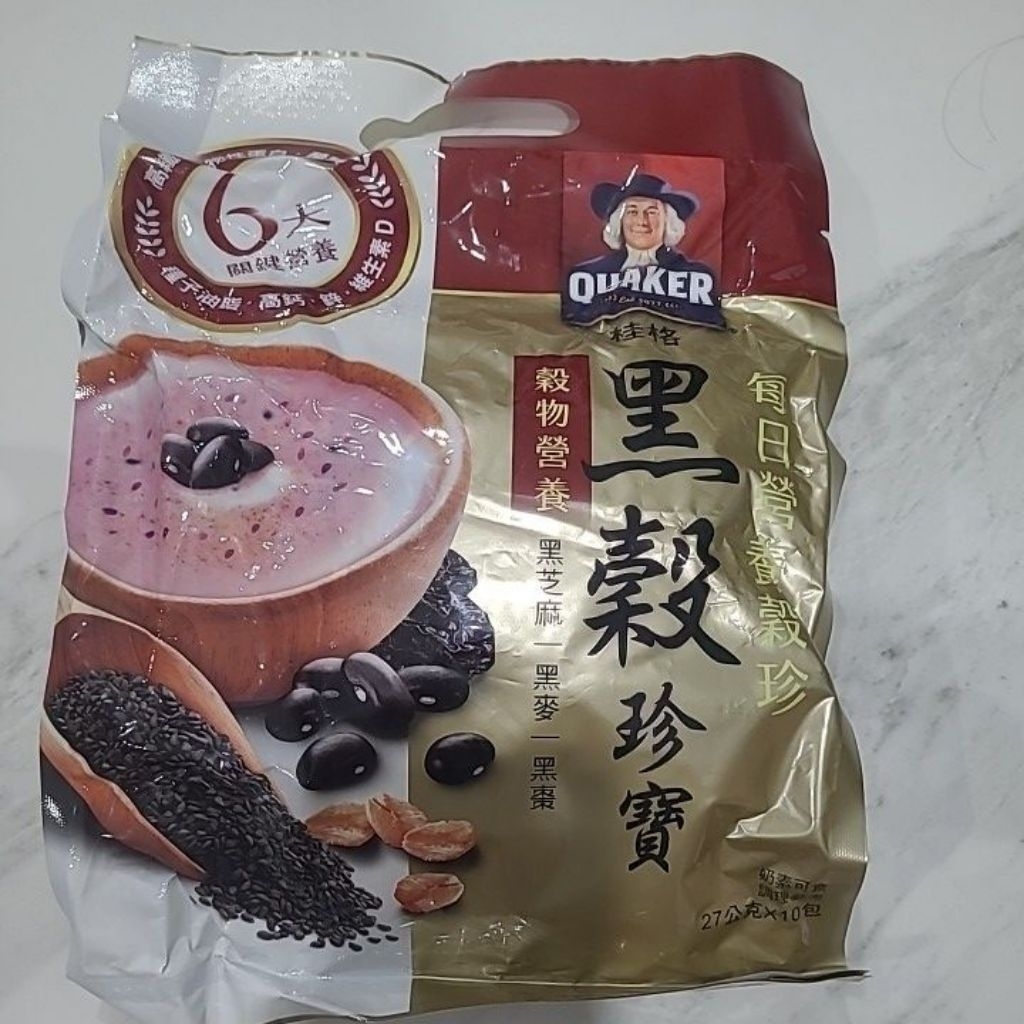 

Quaker cereal wijen hitam dan kacang hitam