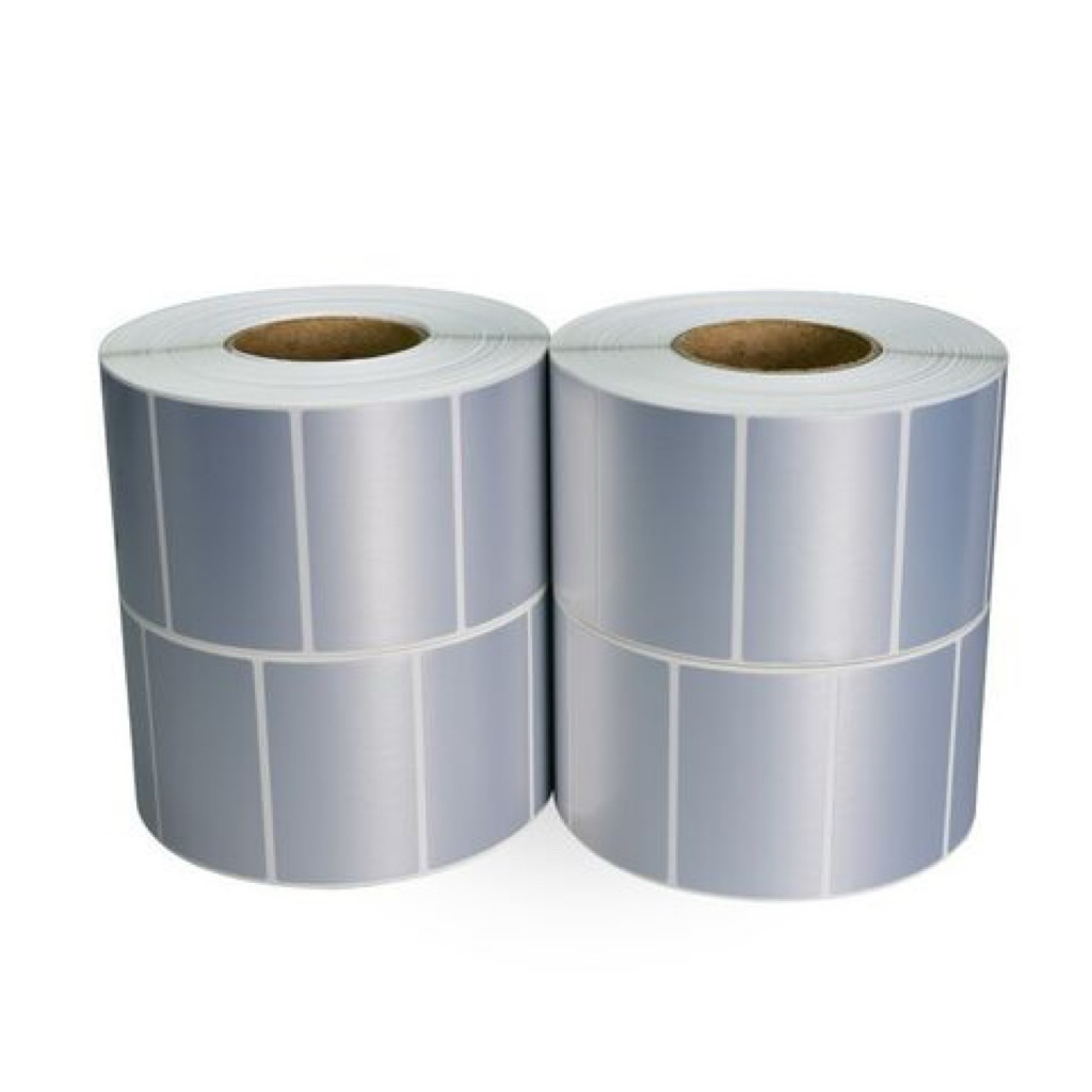 

Sticker Label Silver PET Matte Direct Thermal 70 x 50 mm 1 baris 150 pcs
