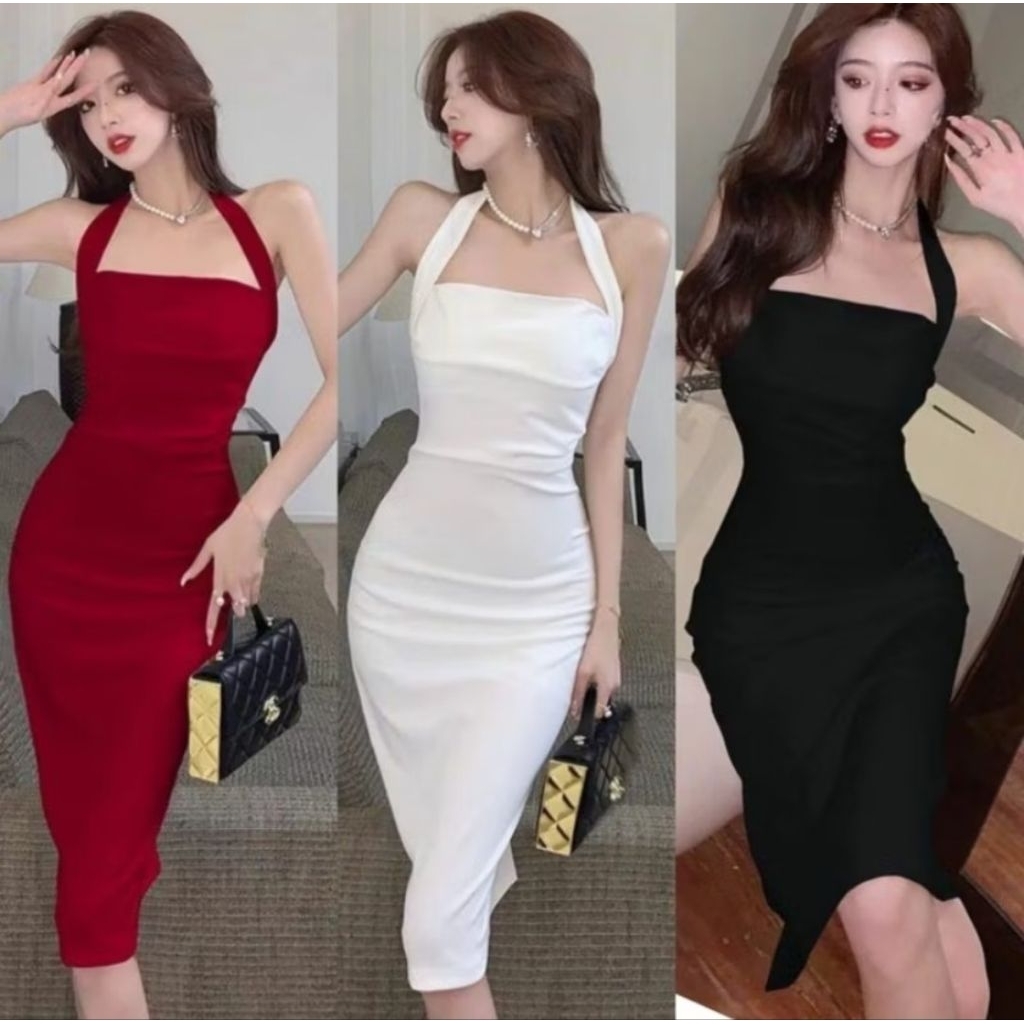 Dress Vio Scuba | Putih