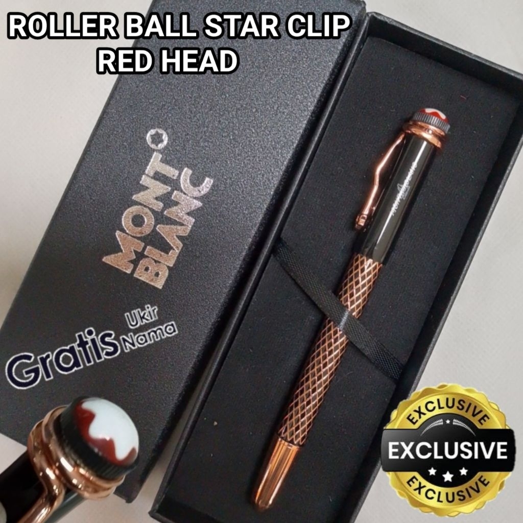 

Pulpen Mewah Luxury Monbl@nc Sign Pen Star Clip Gratis Grafir Nama Dan Box Exlusive