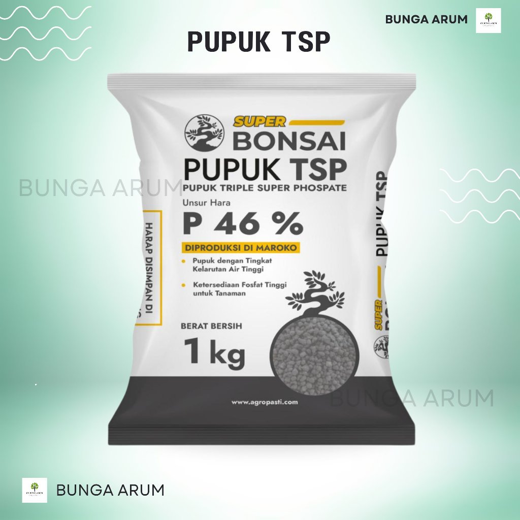 Pupuk TSP 46 kemasan pabrik | 1 kg
