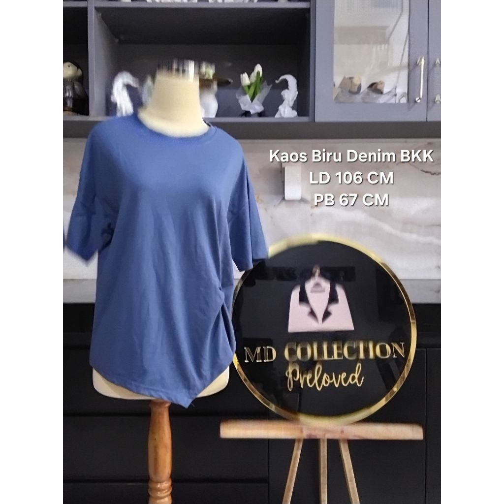 KAOS TRENDY WANITA BIRU DENIM BKK