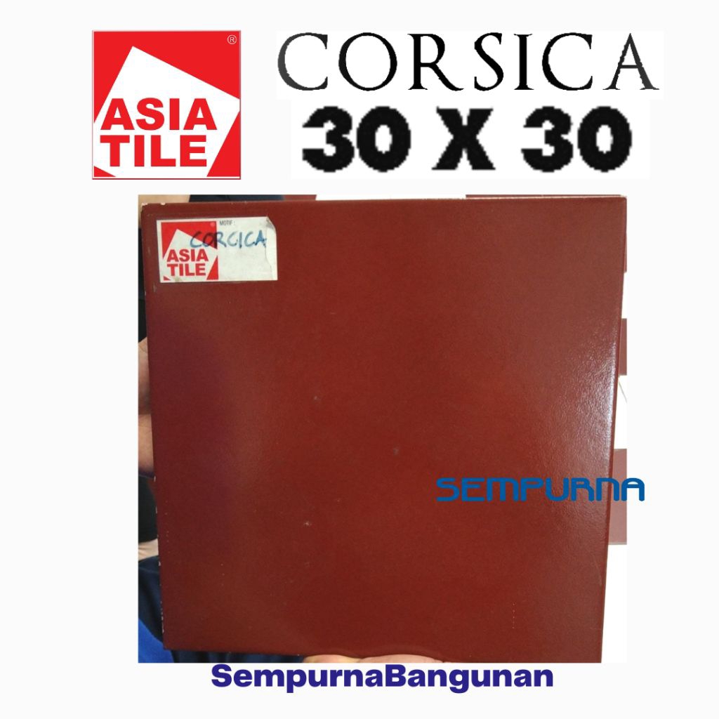 Keramik ubin lantai dinding tembok merah maroon maron hati semi kilap glossy matt matte KW1 Asia Til