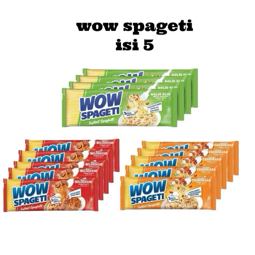 

Classica2106 Mie T Wow Spageti Isi 5 Pcs