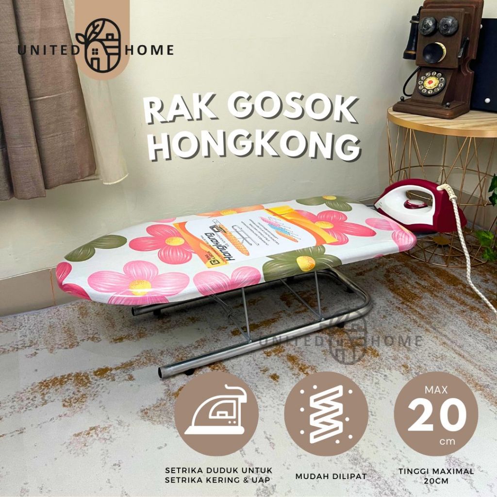 Meja Setrika / Rak Gosok Lesehan Hongkong Bina Karya