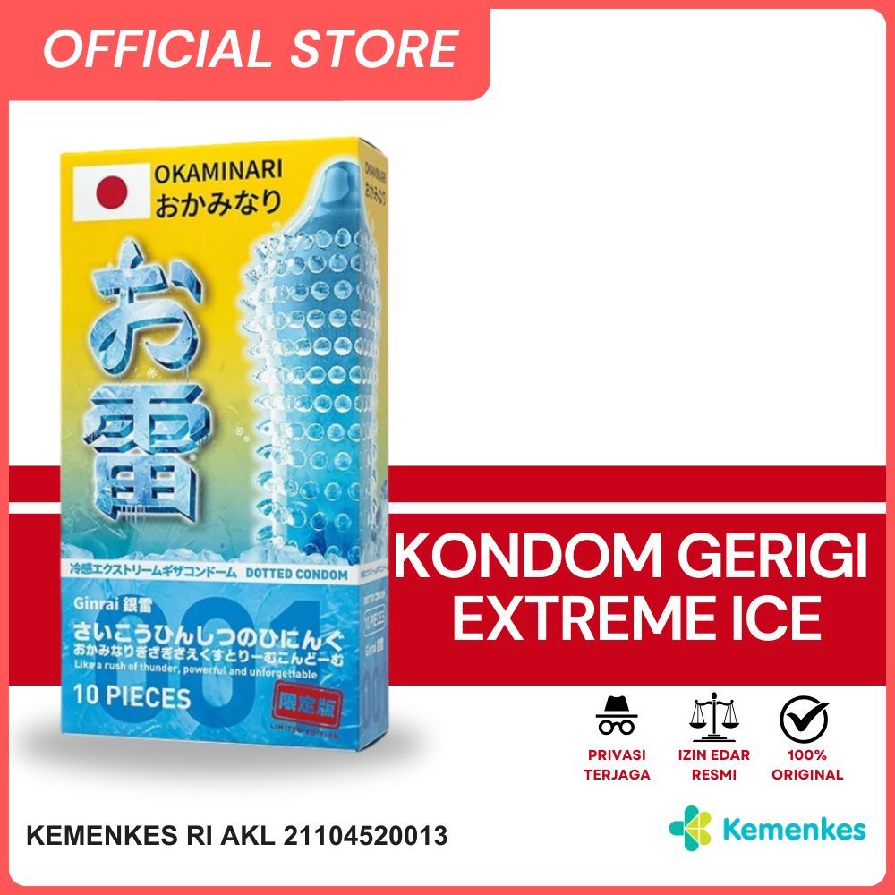 Kondom Okaminari Gerigi Xtreme Ice Ginrai - Premium Condom