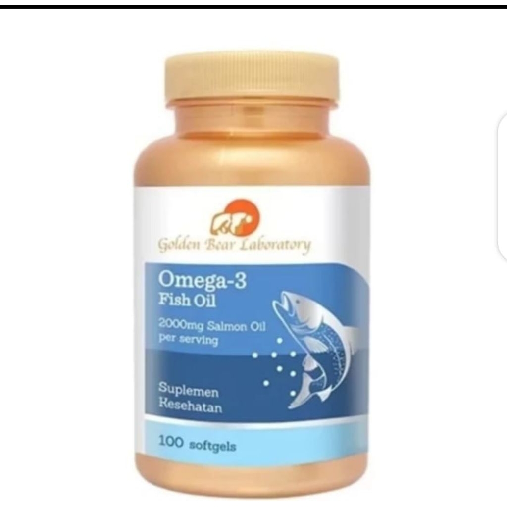 GOLDEN BEAR Salmon Omega-3 100 Softgels Kesehatan Otak Jantung GoldenBear Laboratory Omega 3 Omega3 