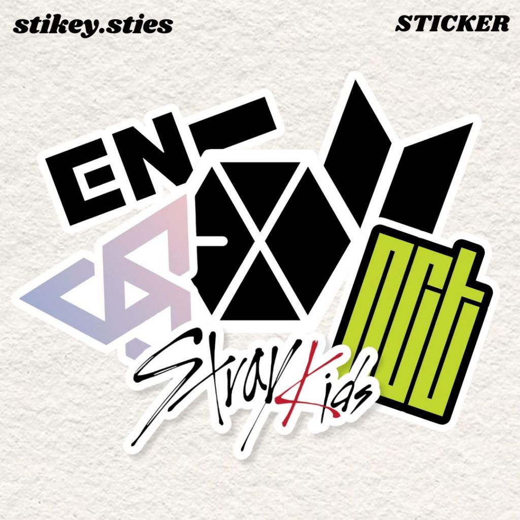 

STICKER K POP BOYBAND KOREA EXO NCT BTS DLL AESTHETIC BRAND ANTI AIR VINYL / STIKER HELM LAPTOP HP MOTOR TUMBLR TAS KOPER