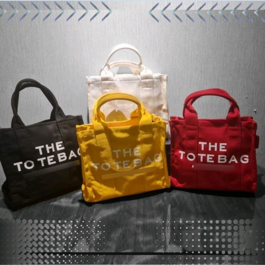Korean Canvas Tote Bag / MJ-Tote / Tas Tote Wanita