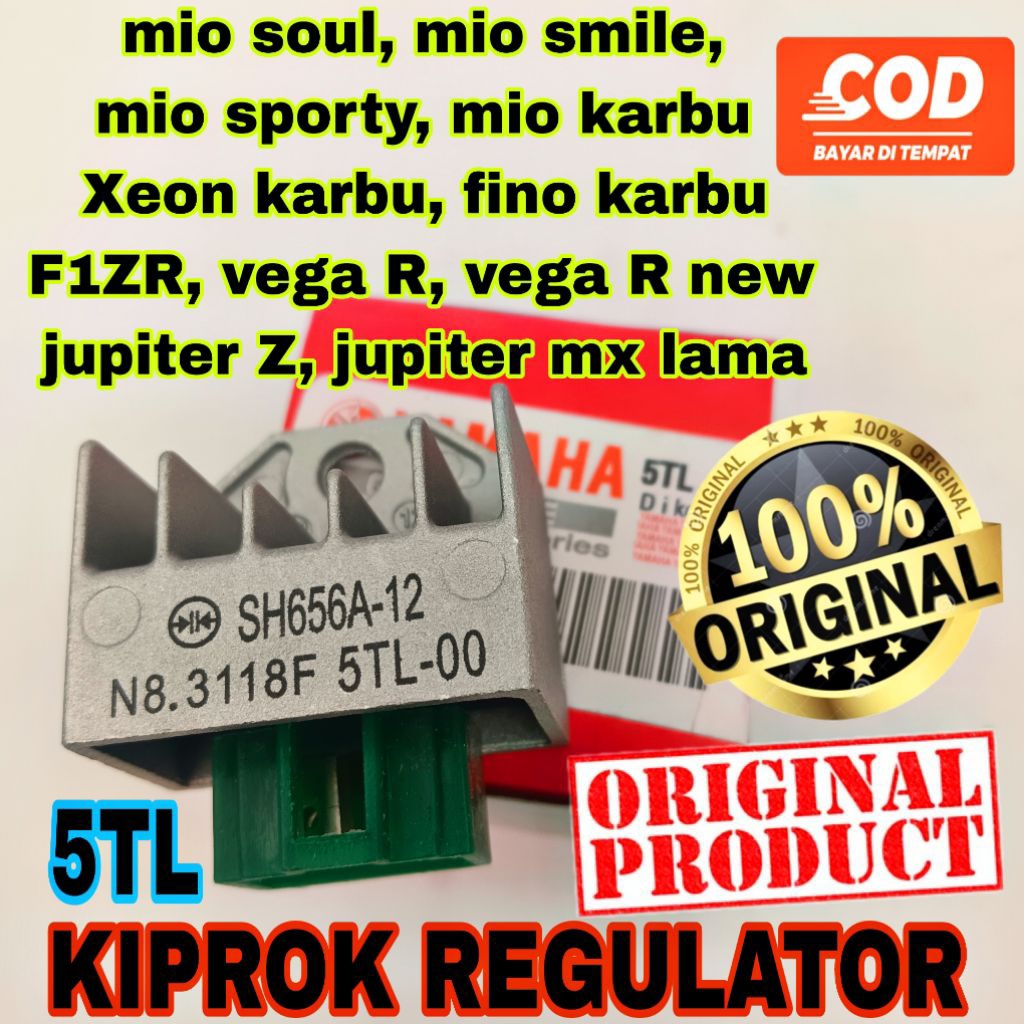 5TL KIPROK REGULATOR ori original MIO KARBU, MIO SPORTY, MIO SMILE,mio soul fino karbu xeon karbu F1