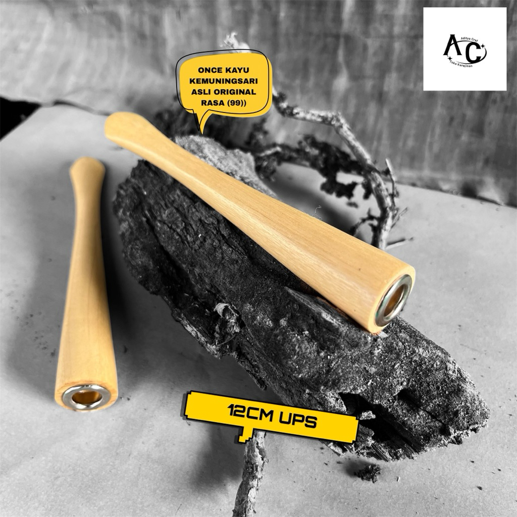 once kayu pipa rokok kayu kemuning papudan 12cm asli