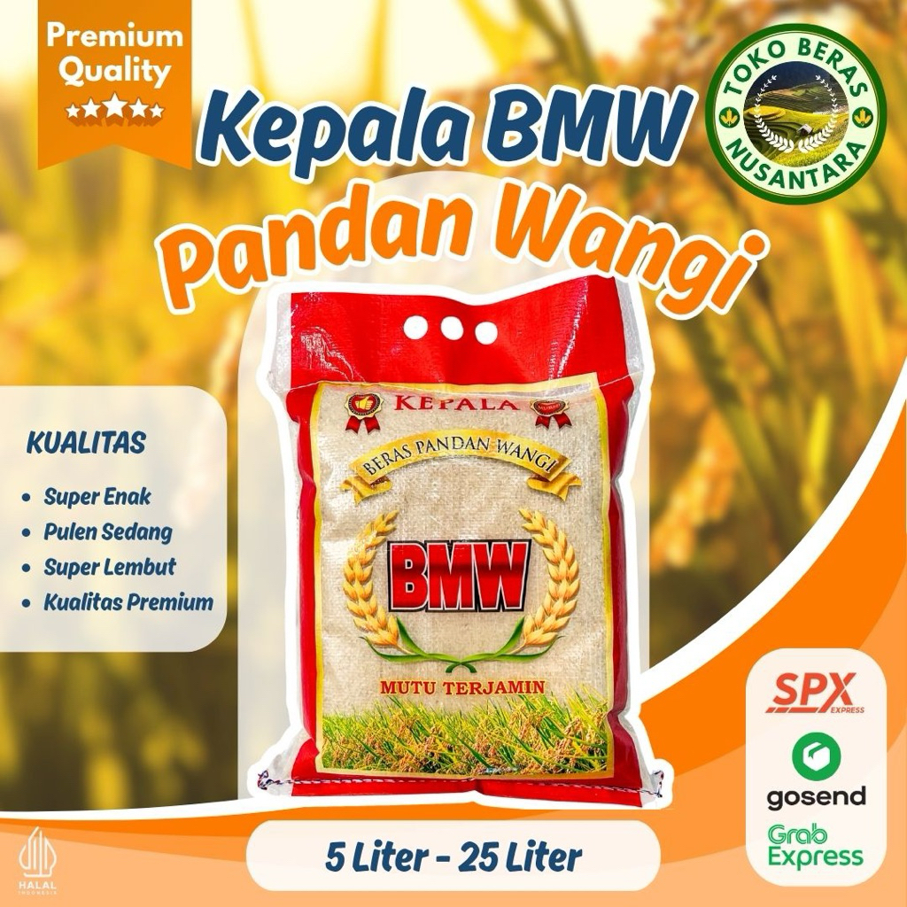 

BMW Pandan Wangi – Nasi Aromatik, Penuh Rasa Berat 5 Liter/ 5kg / 10 kg / 20 kg