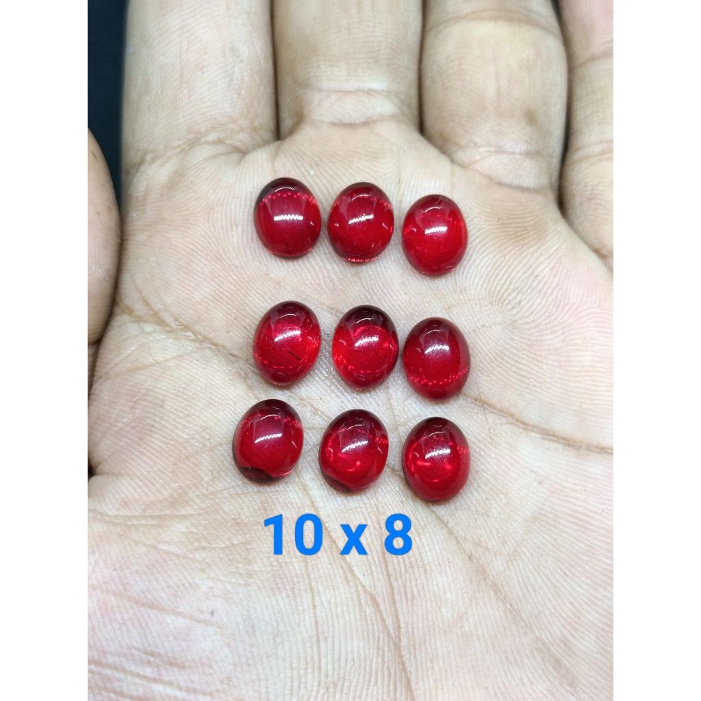 Batu Akik Merah Siam 10 x 8 , Size Kecil