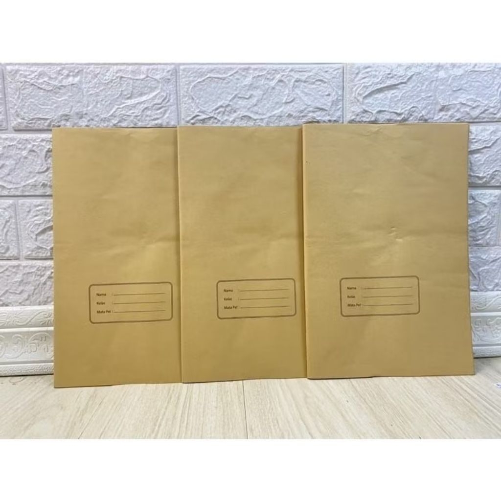 

Sampul Buku Kertas Coklat ukuran Boxy & quarto isi 10 lembar
