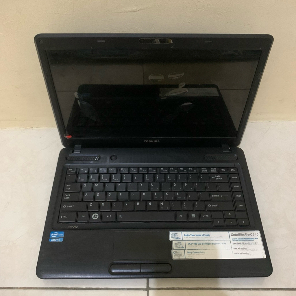 Laptop bekas toshiba c640 core i5