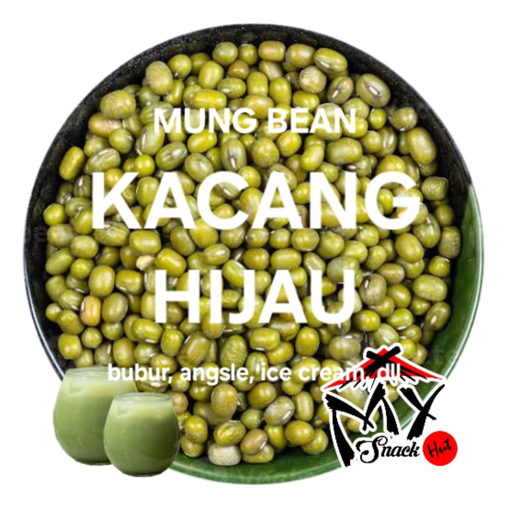 

KACANG HIJAU 100GR BIJI BENING KILAP IJO MOONG GREEN BEAN MONGO MUNGGO BUBUR BOBOR MUNG ROTI KUE