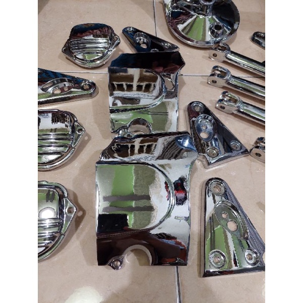 TUTUP GIR GEAR DEPAN MEGAPRO HIU PRIMUS ORIGINAL CROM / TUTUP GEAR DEPAN MEGAPRO PRIMUS CHROME