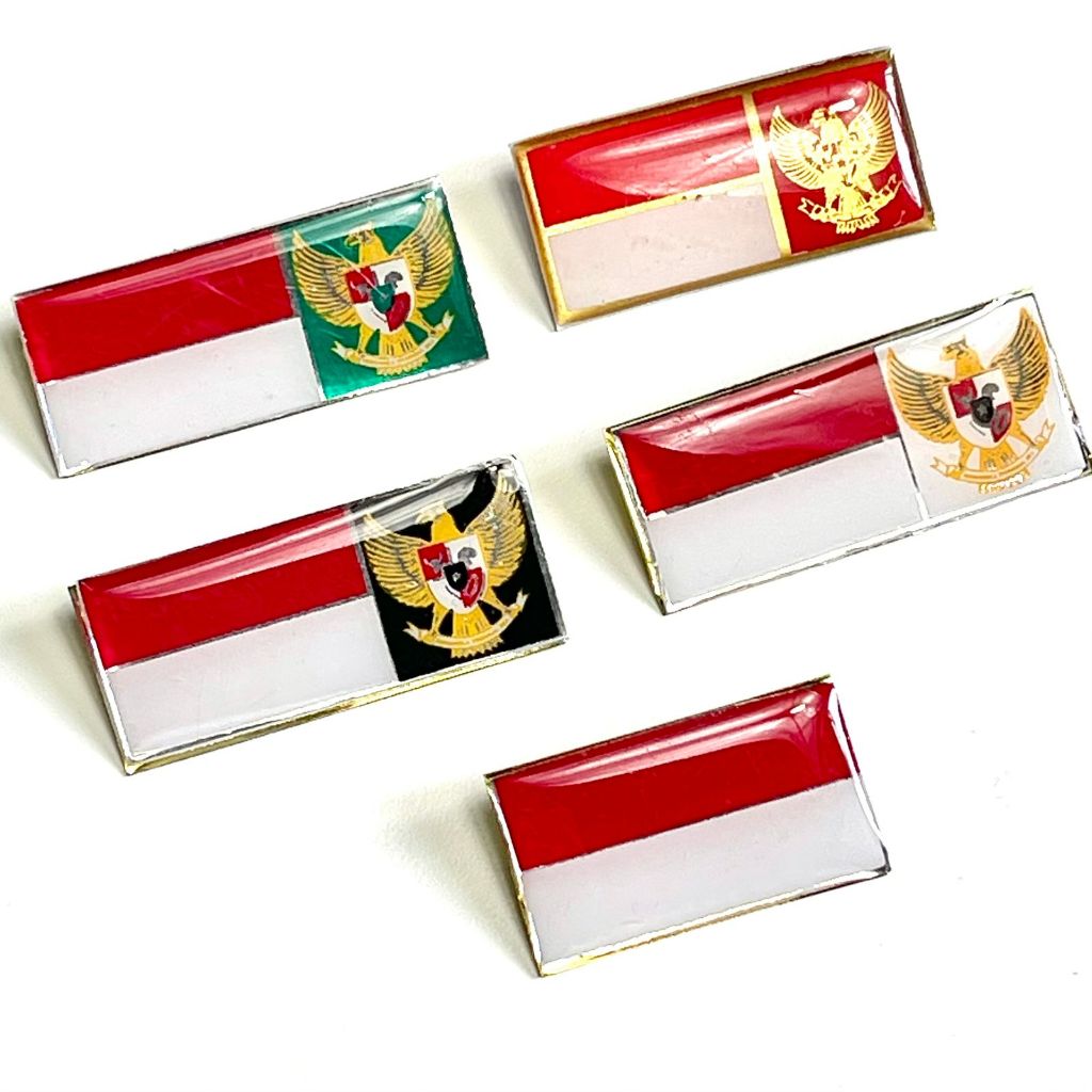 Pin Bendera Merah Putih Garuda Pin MP MPG peniti Upacara Paskibra Paskibraka