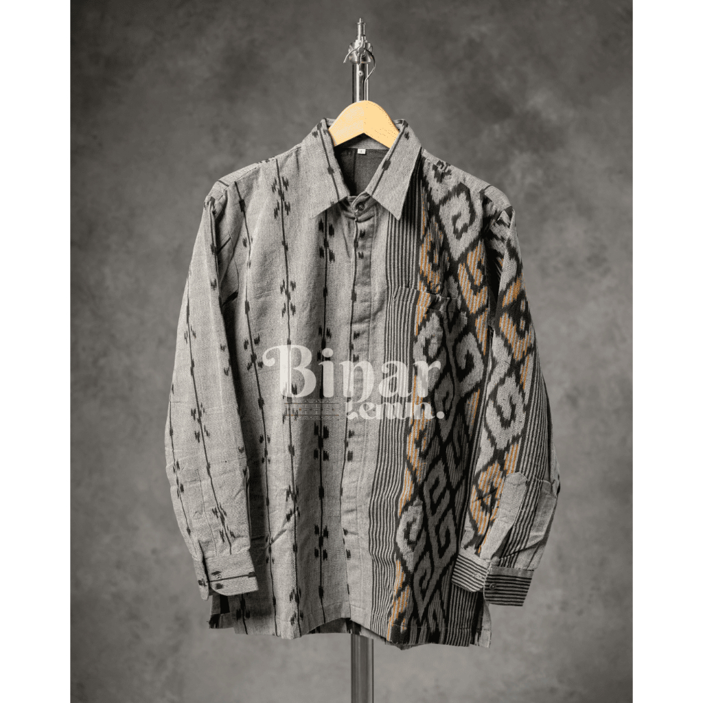 KEMEJA TENUN BARON PRIA LENGAN PANJANG