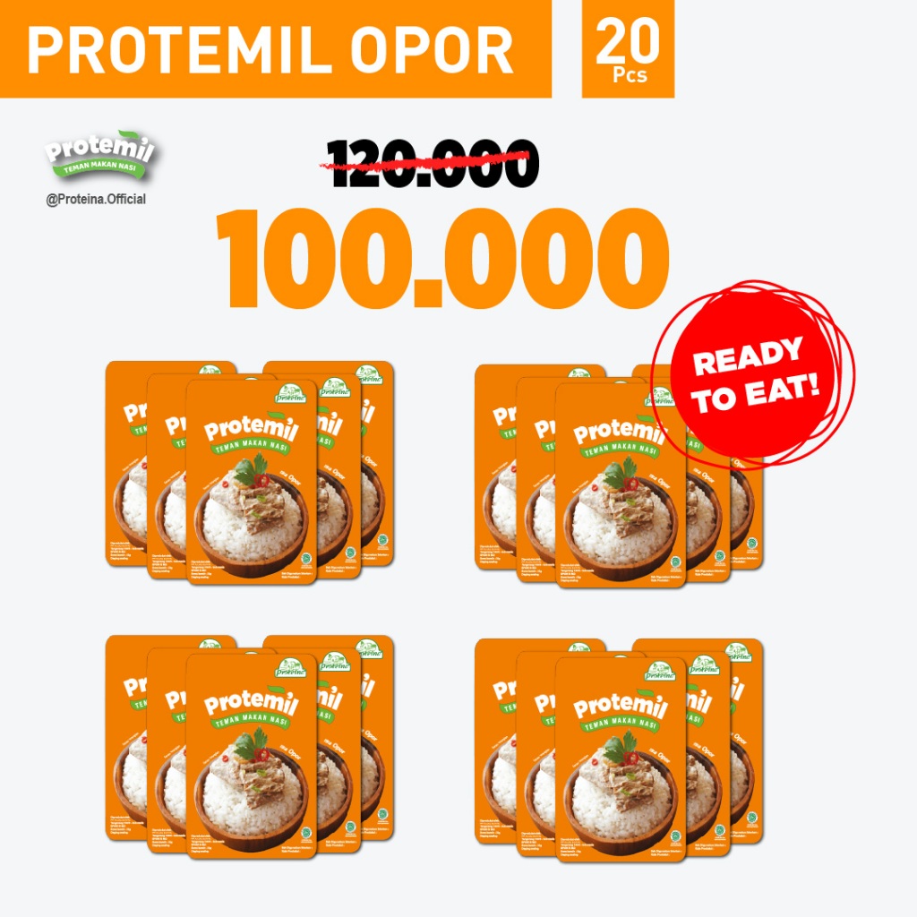 

Protemil Opor 20pcs / Makanan Instan / Siap Makan