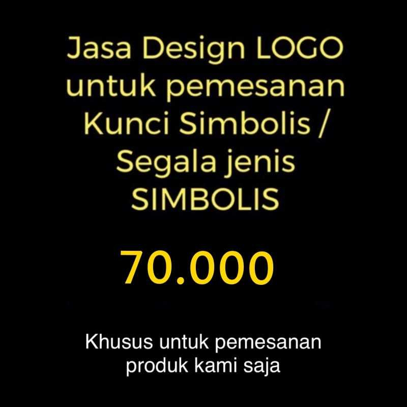 

Penambahan biaya jasa disain design edit logo tulisan kunci simbolis