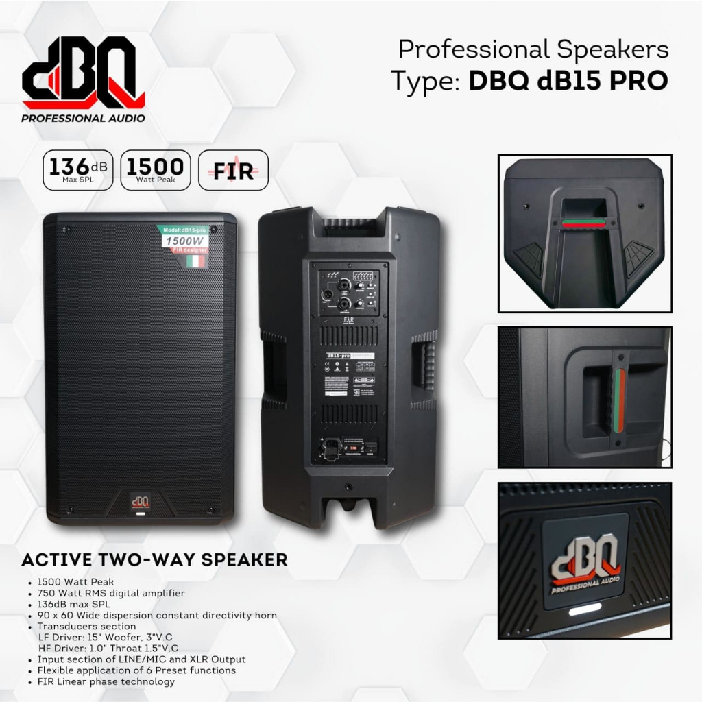 1 set Speaker Aktif DBQ db15 Pro / Speaker Aktif DBQ / Speaker DBQ