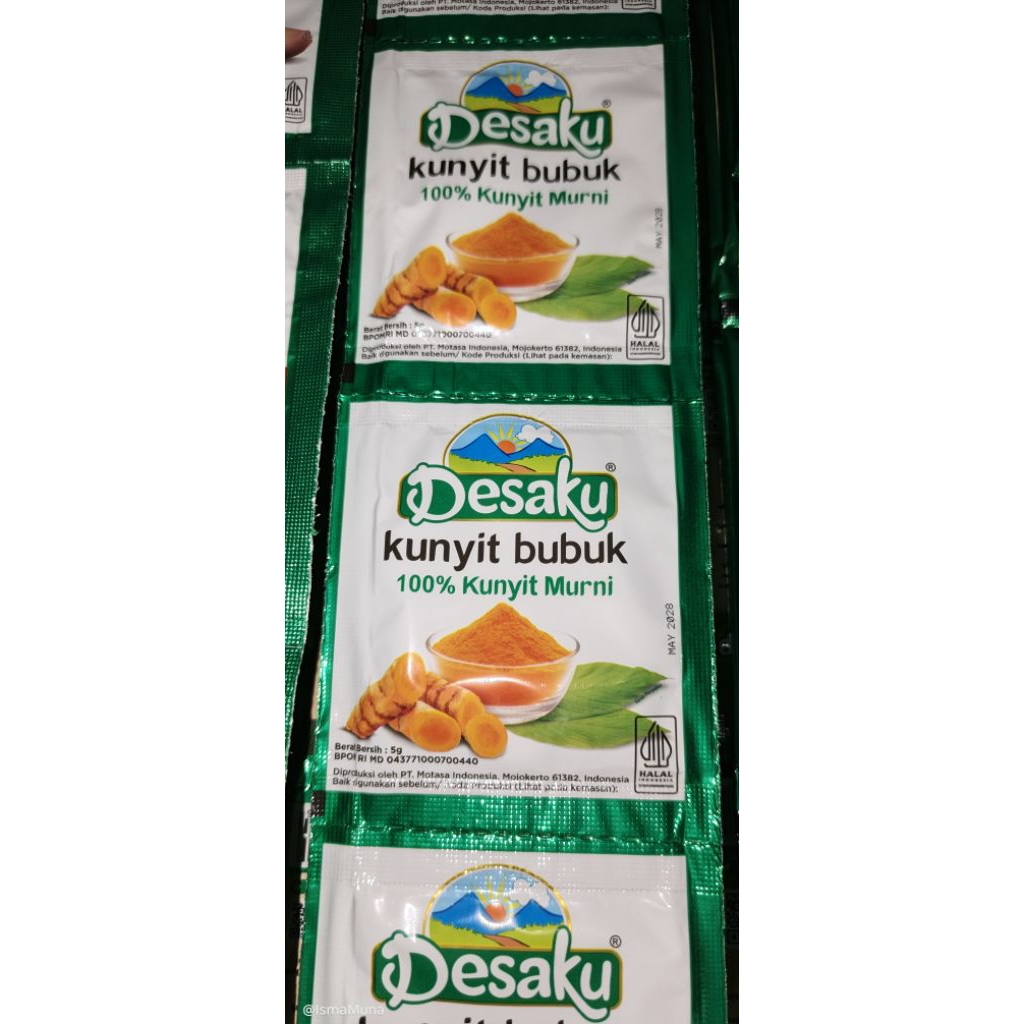 

Kunir Bubuk Desaku Bumbu Dapur Renceng 12pcs