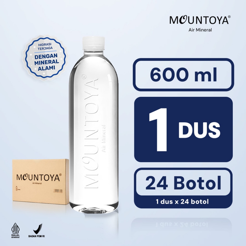 

MOUNTOYA Air Mineral 600ml x 24 botol (1 dus)