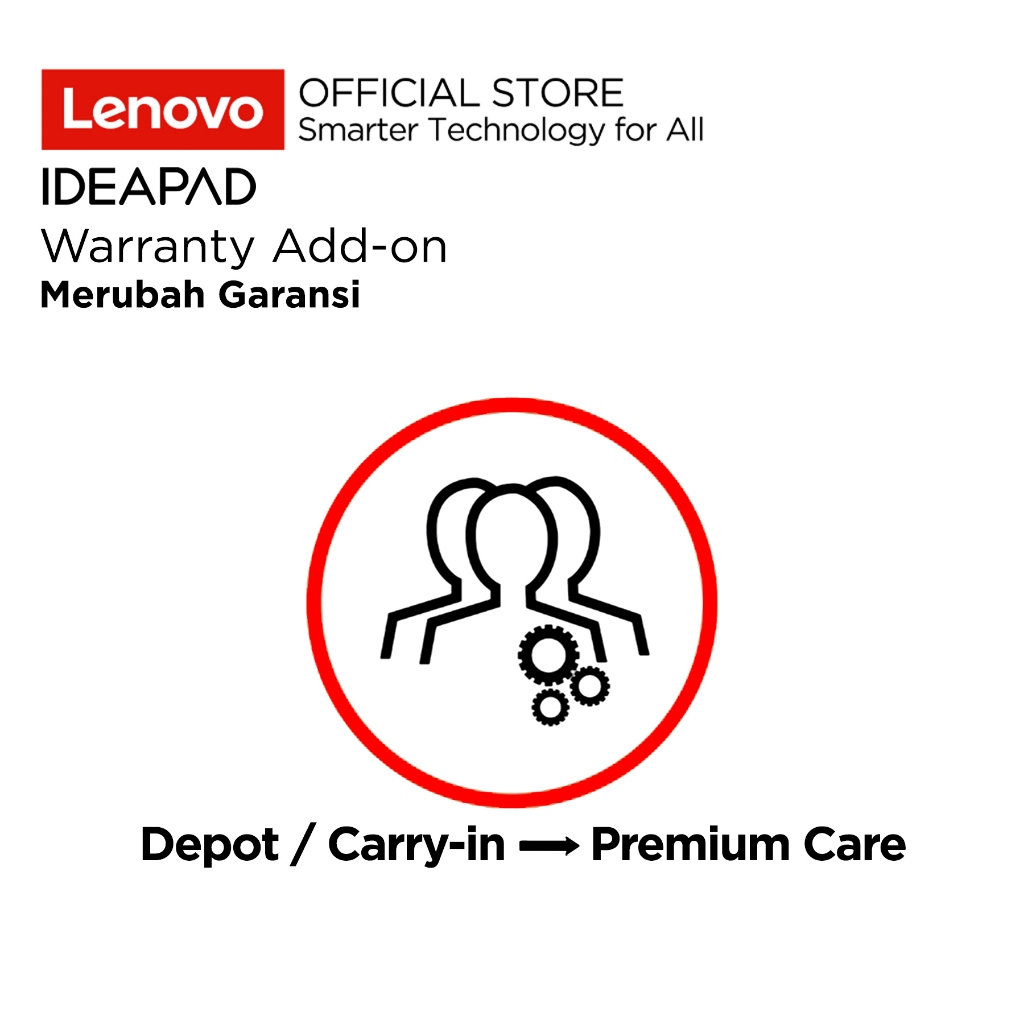 Lenovo IdeaPad Upgrade Warranty 2 Years Premium Care with Onsite from 2 Years Depot / Carry-in 5WS0T