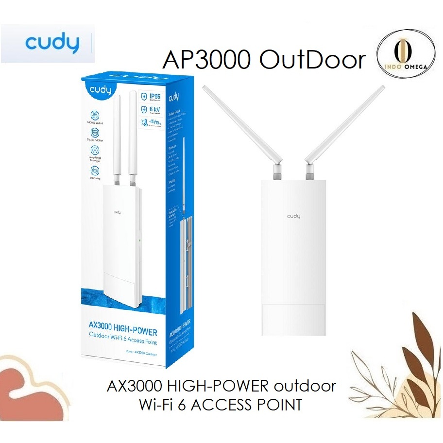Cudy AP3000 Indoor/Outdoor AX3000 High-Power Wi-Fi 6 Access Point AP 3000 Outdoor