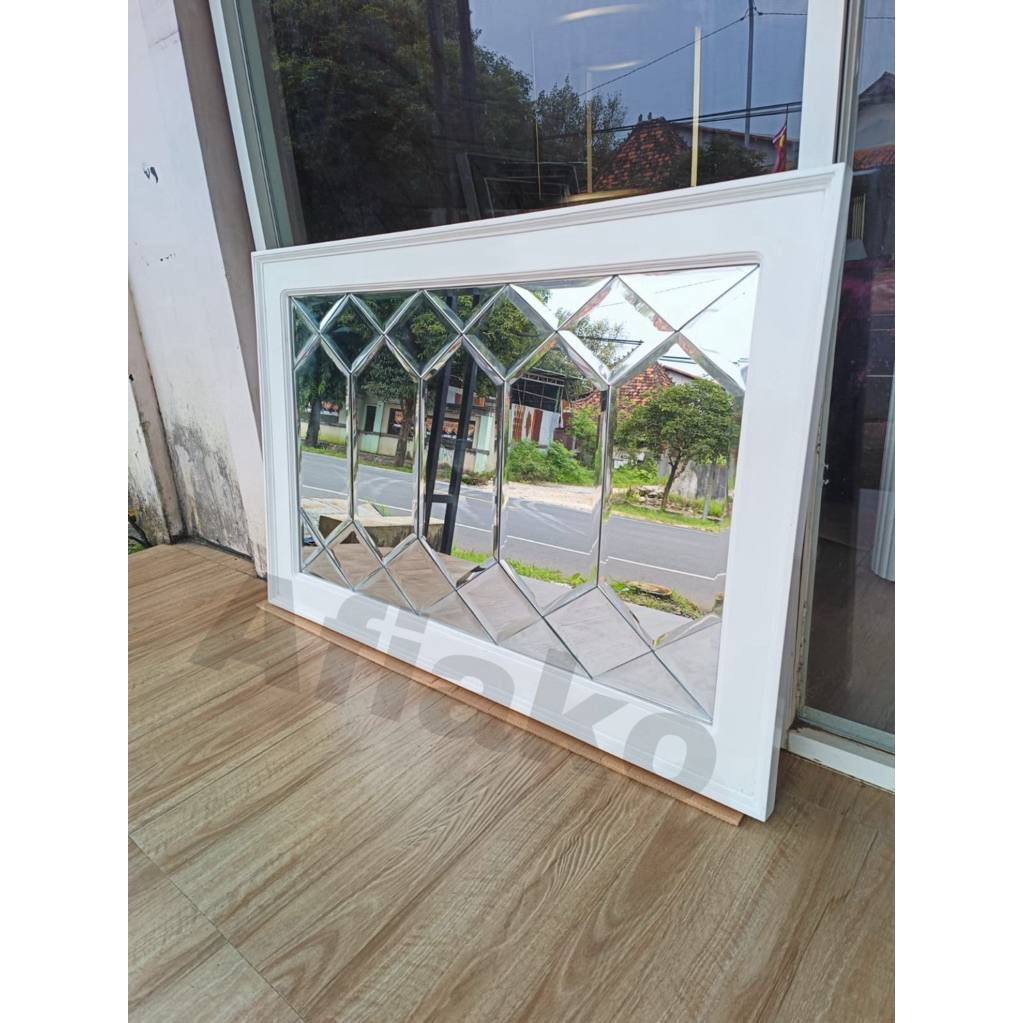 mirror cermin bevel dekorasi dinding