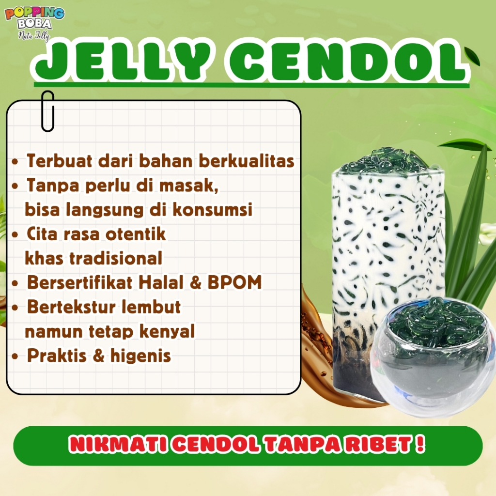 

JellyCendolKecebongAlaYoshinoyaPerpaduan INDOMILK Susu Kental Manis - Jelly Cendol Kecebong 500 Gram | Cocok Untuk Semua Jenis Minuman