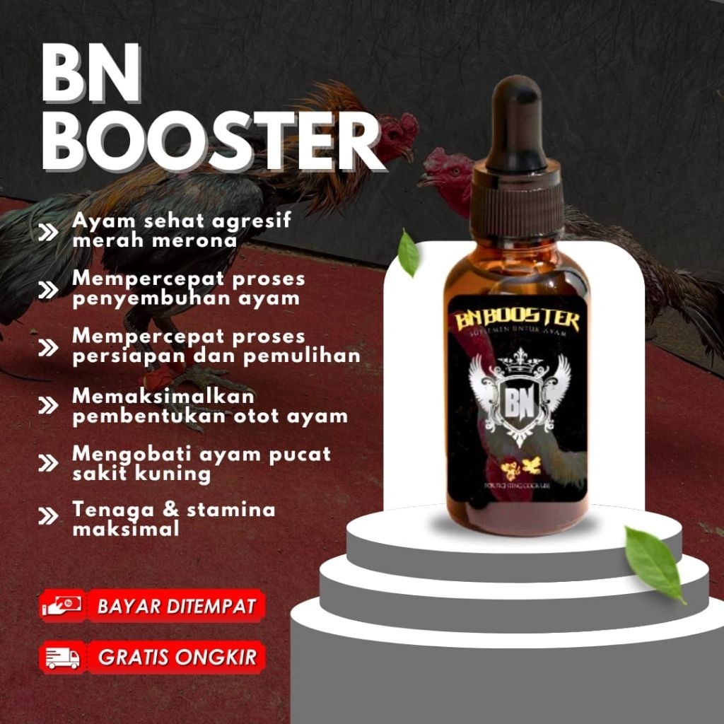 BN BOOSTER suplemen untuk ayam siap laga