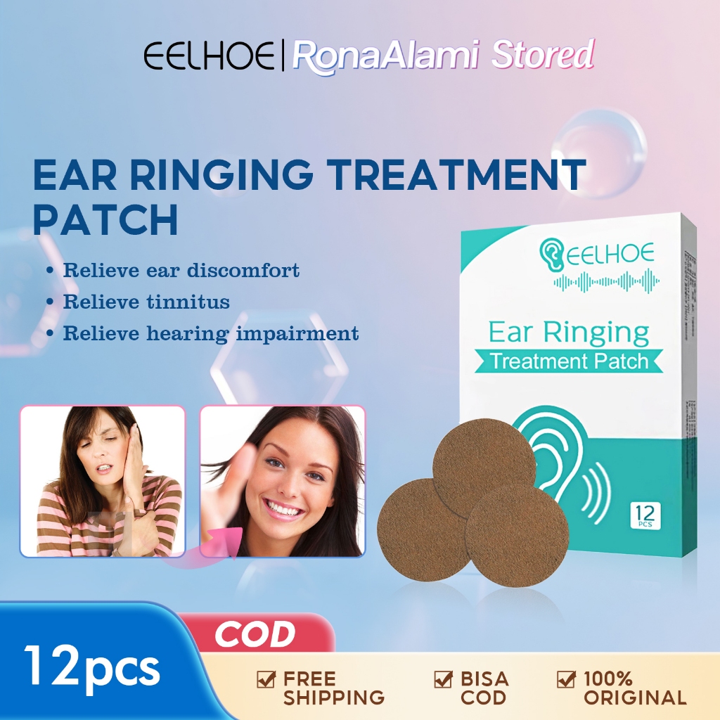 EELHOE 12pcs Patch Tinnitus Meringankan ketidaknyamanan telinga gangguan pendengaran Patch Akupunktu