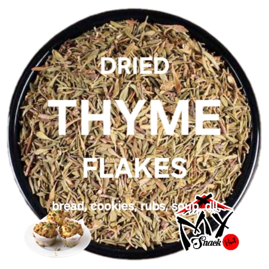 

DRIED THYME FLAKES 100GR DAUN TIMI KERING HERBS THYMUS VULGARIS BUMBU MASAK DAPUR HERBAL THYMIAN