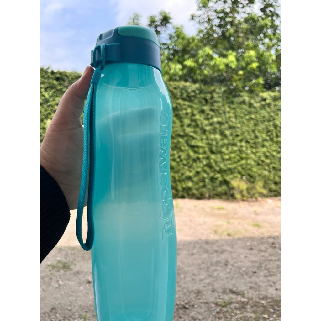 Tupperware Botol Minum Eco Bottle Flip Cap 1 liter – Biru Tosca
