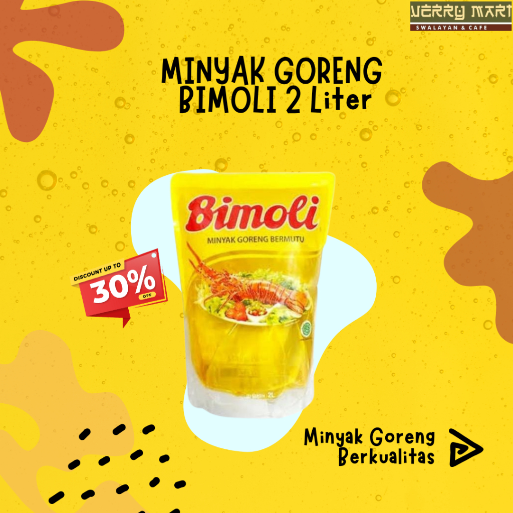 

MINYAK GORENG BIMOLI ukuran 2L 1 Karton isi 6 pcs