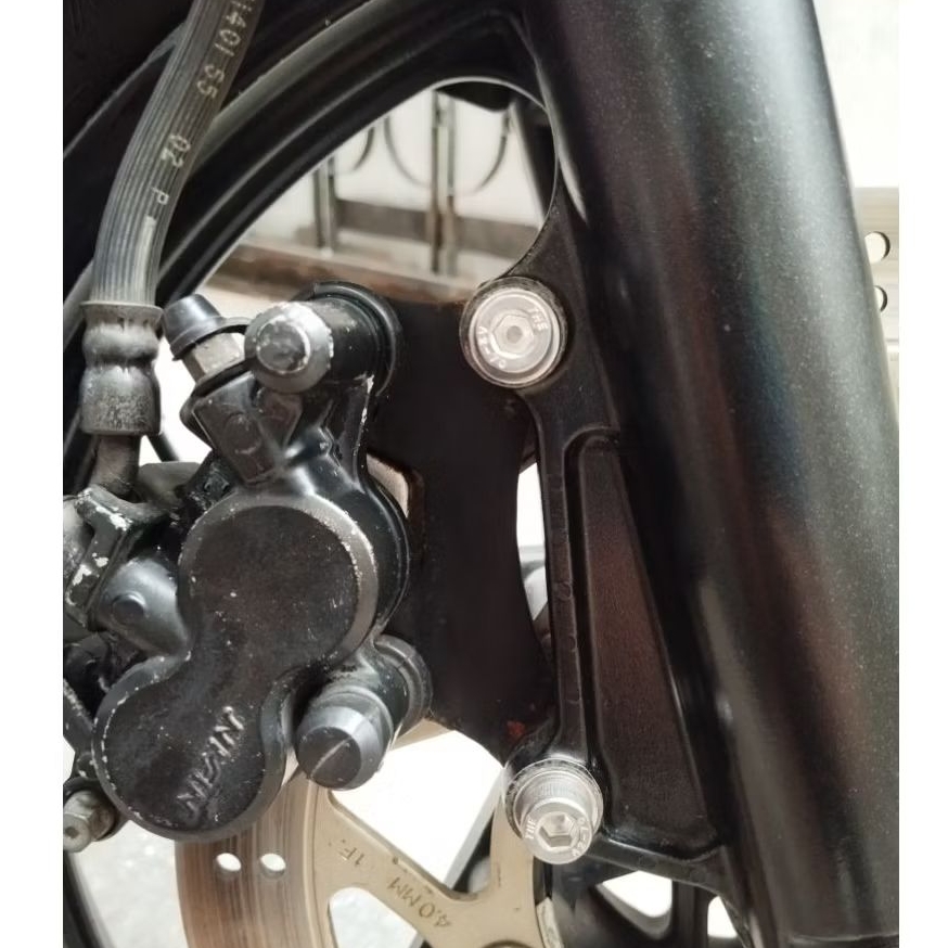 Baut L Kaliper Depan Honda Gl Pro Megapro Tiger Stainless All Honda Matic / Universal Honda Beat / V