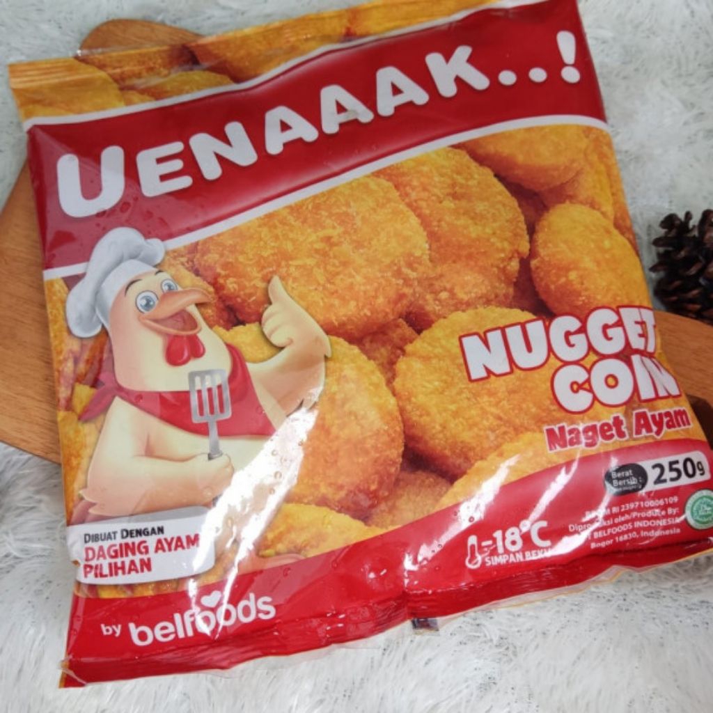 

Belfoods Uenak Nugget Ayam Coin 250gr