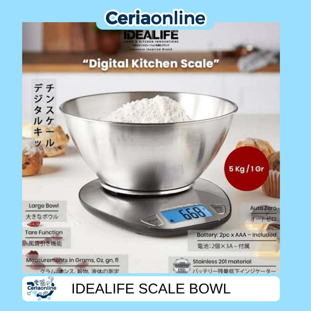 idealife KT-5002 Timbangan Dapur Digital