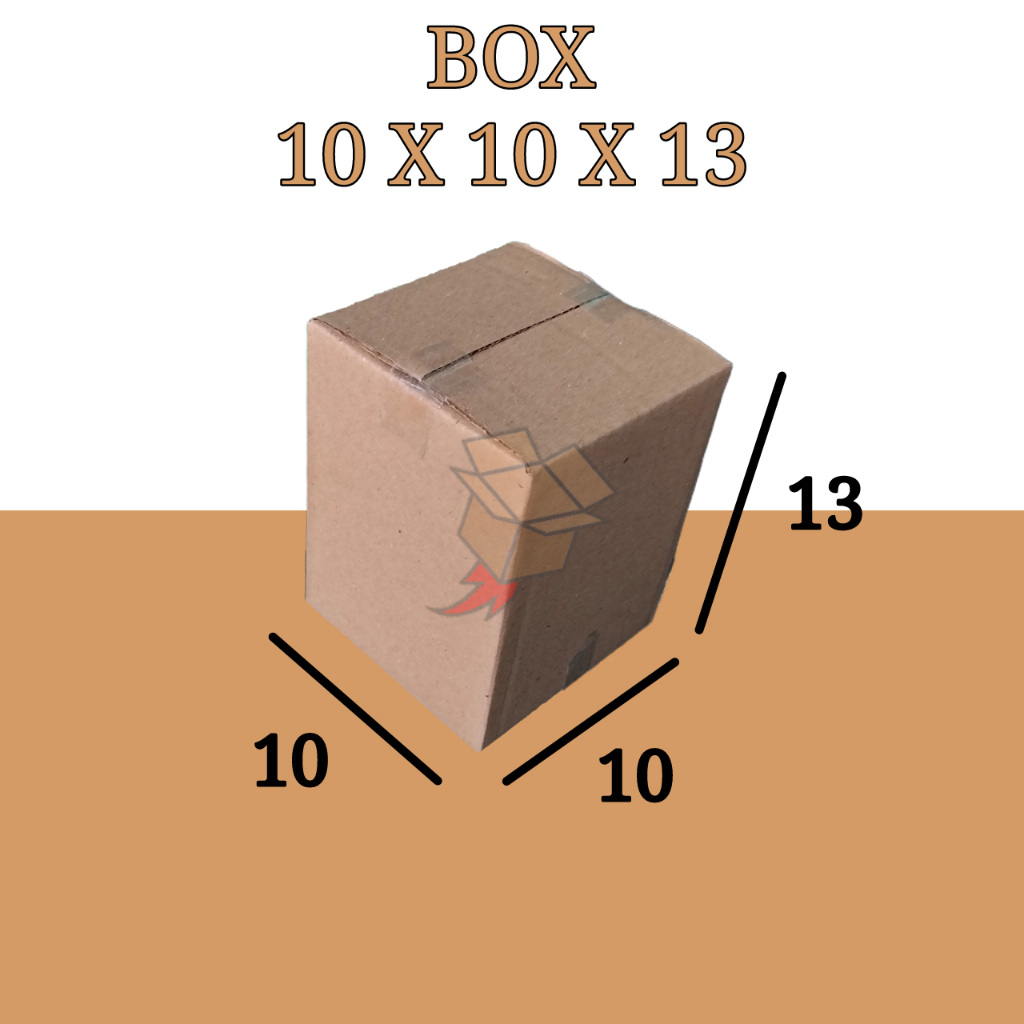 

Kardus Polos Karton Box Coklat DieCut 10 x 10 x 13